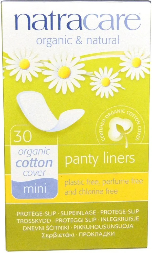 Natracare Panty Liners Mini 30 Count (2 Pack)