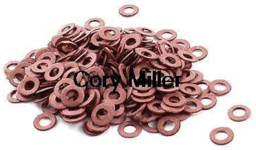 Red Insulating Fiber Washer 2/3/4/5/6mm for Tattoo Machine Coil Core - (Inner Diameter: 3x6x0.5)