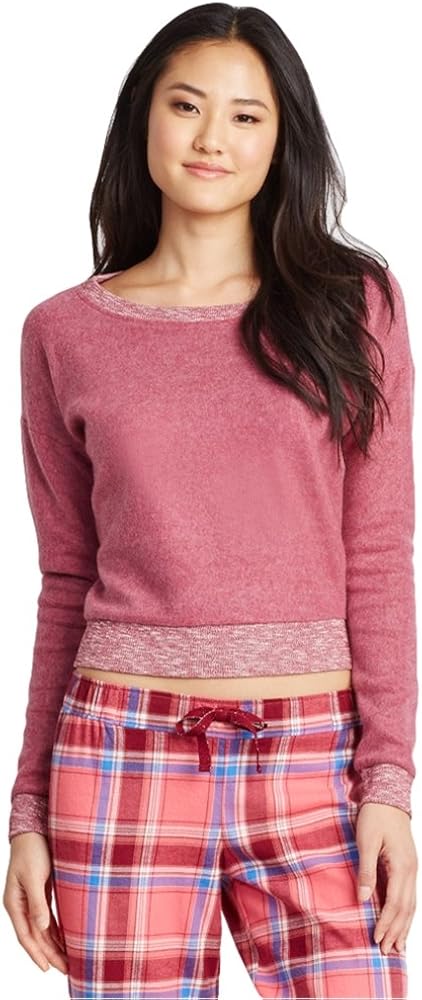 AEROPOSTALE Womens Super Soft Sweatshirt, Red, X-Large