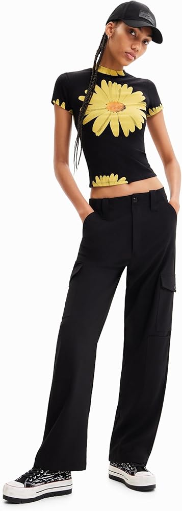 Desigual Women's Flowy Cargo Trousers