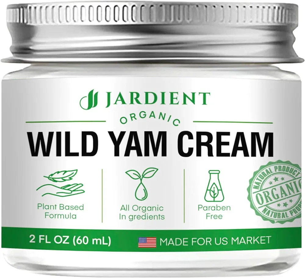 Wild Yam Cream Hormone Balance: Australia Barbara O'neill Recommended Organic Formula for Menopause Relief & Menstrual Support Like Hot Flashes Night Sweats