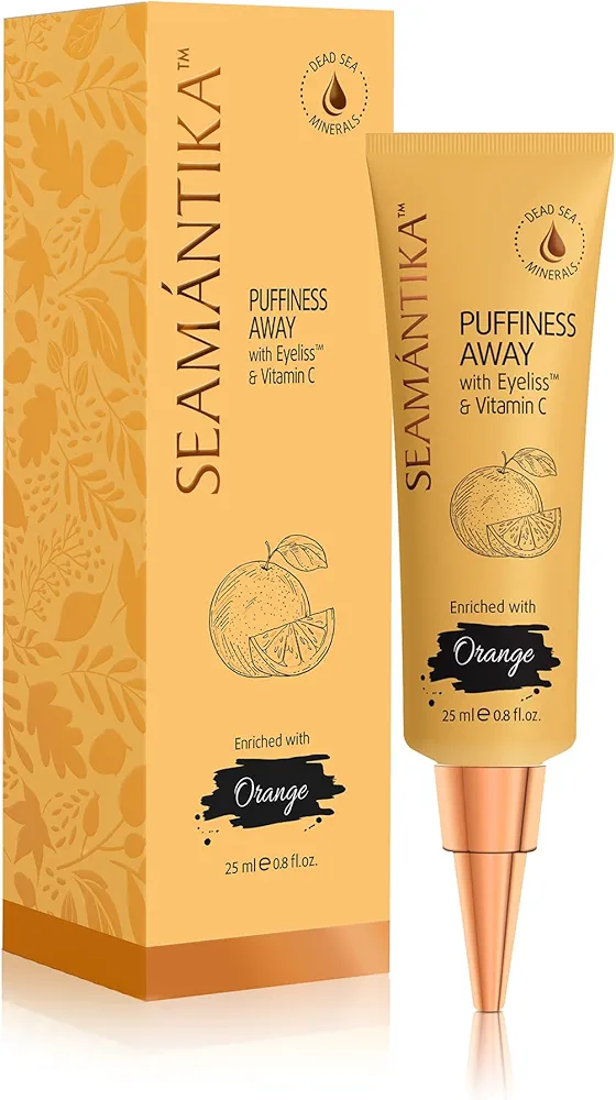 PUFFINESS AWAY - Instant results – Naturally eye cream for rapid reduction of Eye Bags, Puffiness, Wrinkles, and Dark Circle. Made with Dead Sea Minerals 0.8 fl.oz