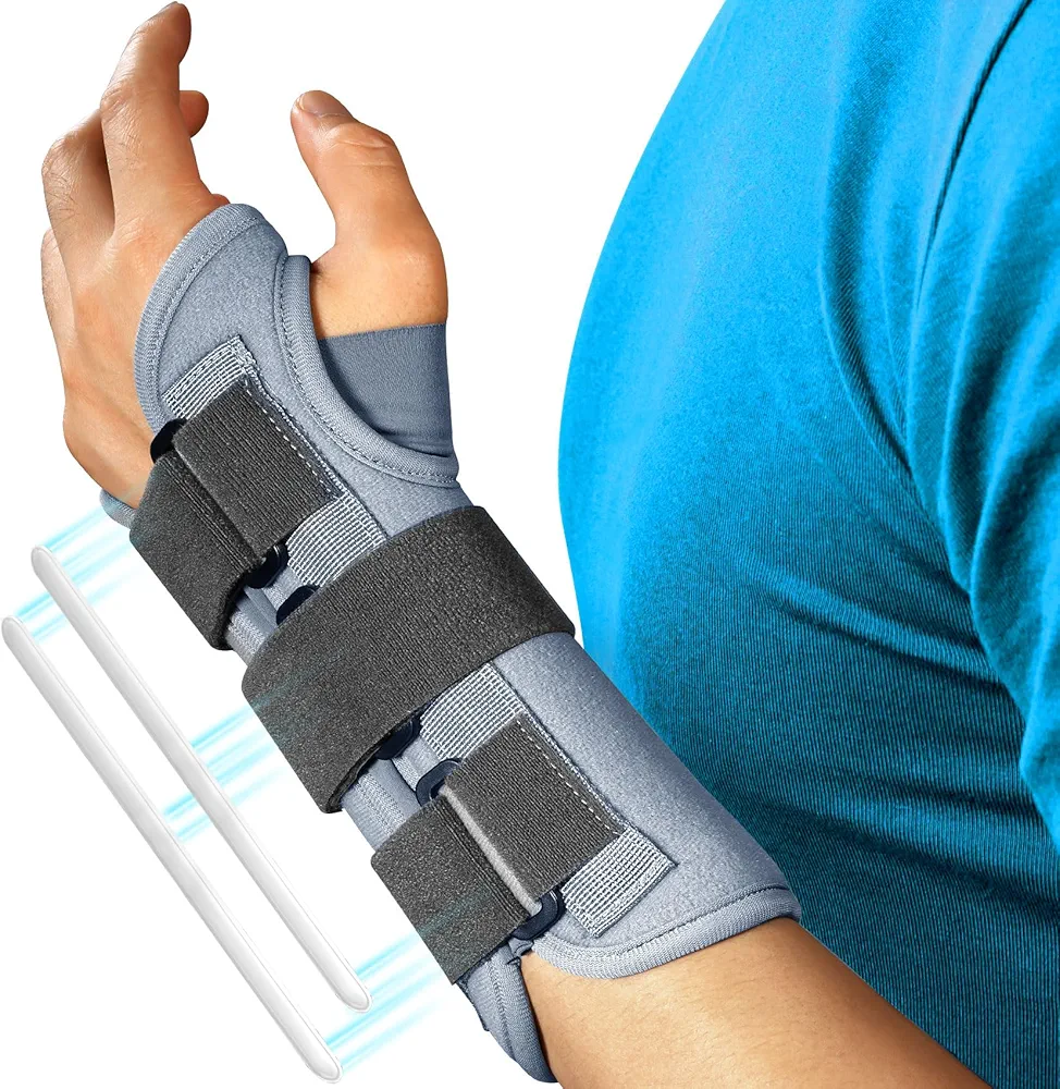 FEATOL Wrist Brace Splint Carpal Tunnel for Women Men, Night Wrist Sleep Support Brace, Left Hand, Small/Medium, Hand brace for Sprain, Carpal Tunnel, Syndrome,Arthritis, Tendonitis, Wrist Pain