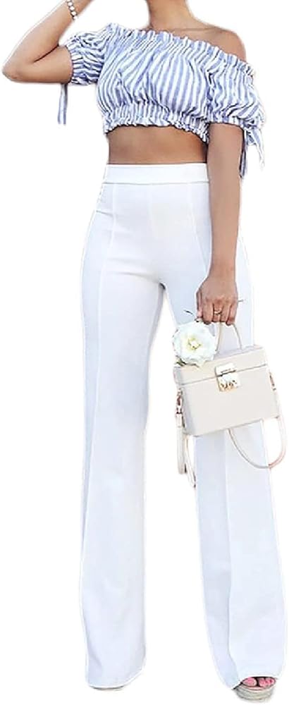 Pants for Women High Waist, High Waist Long Straight Leg Pants