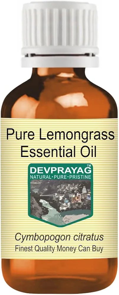 Pure Lemongrass Essential Oil (Cymbopogon citratus) Steam Distilled 50ml (1.69 oz)