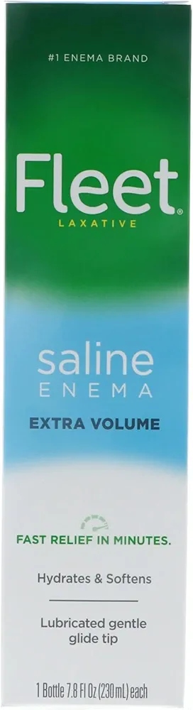 Fleet Enema, Ready-to-Use Saline Laxative, 4.5 Fluid Ounce