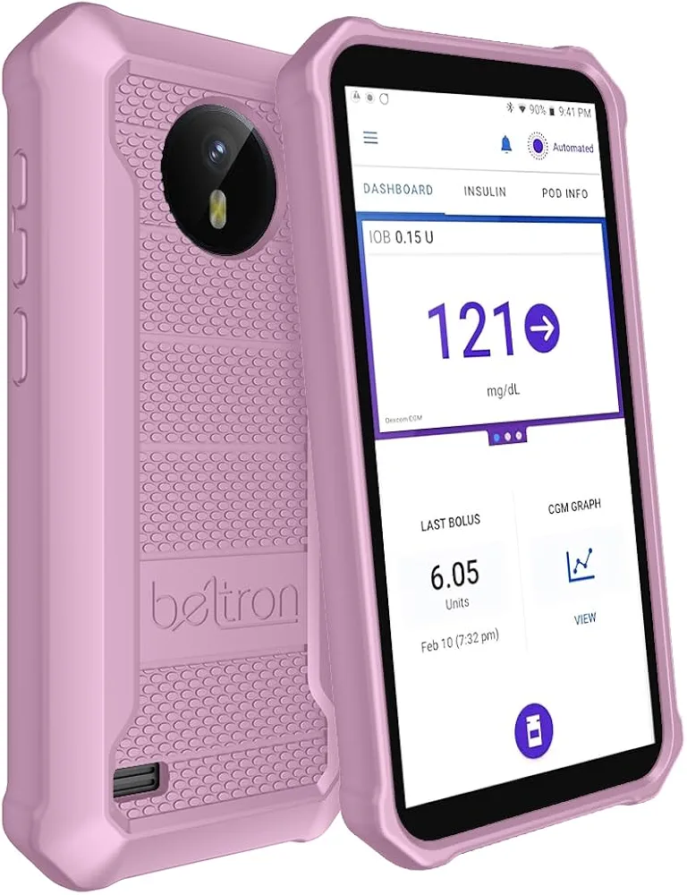 BELTRON Omnipod 5 Case, Slim Protective Grip Case with Reinforced Technology Designed to Protect Omnipod 5 Receiver (Secure Fit) (Lavender, Case Only)