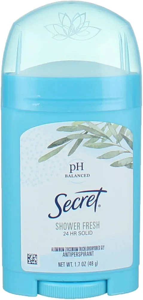 Secret Anti-Perspirant Deodorant Solid Shower Fresh 1.70 oz (Pack of 7)