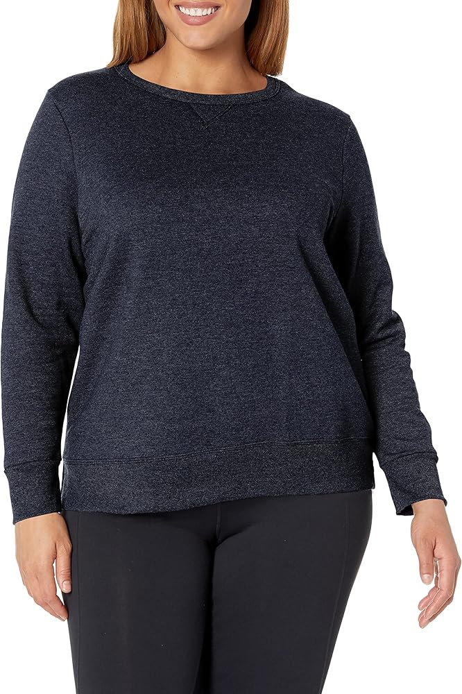 Just My Size Women's Plus-Size EcoSmart Sweatshirt with V-Notch