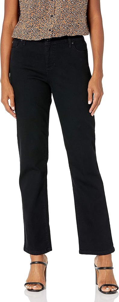 Bandolino Women's Mandie Signature Fit 5 Pocket High Rise Straight Jean