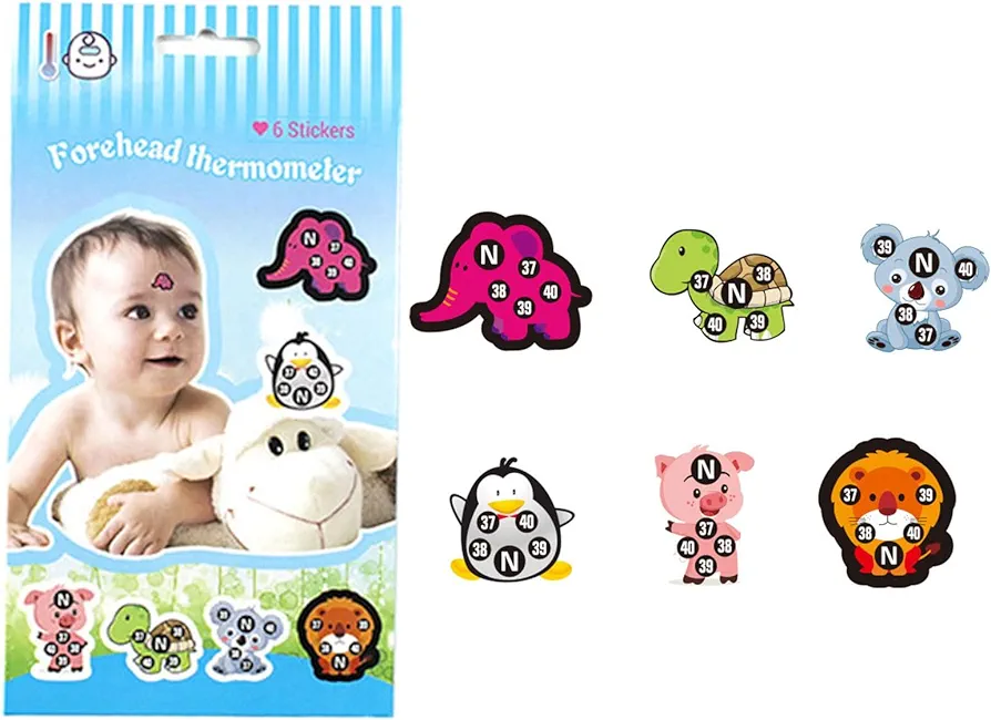 Forehead Stick-On Fever Kids Fast Temperature Fever Continuously Fever Temperature Monitoring Stickers Fever Stickers for Children Infants