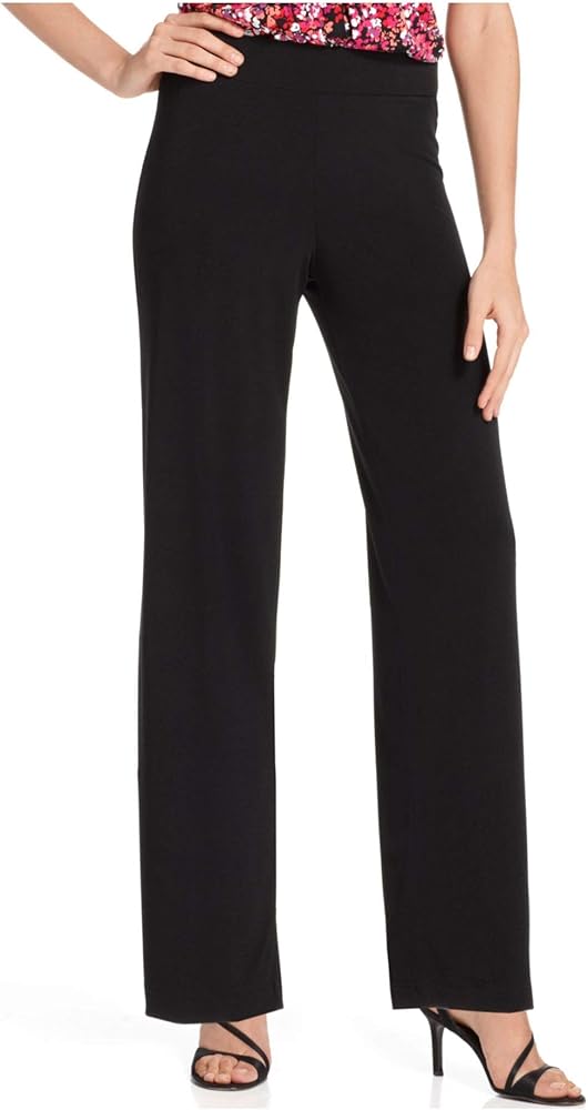 Womens Petites Wide Leg Pull On Palazzo Pants