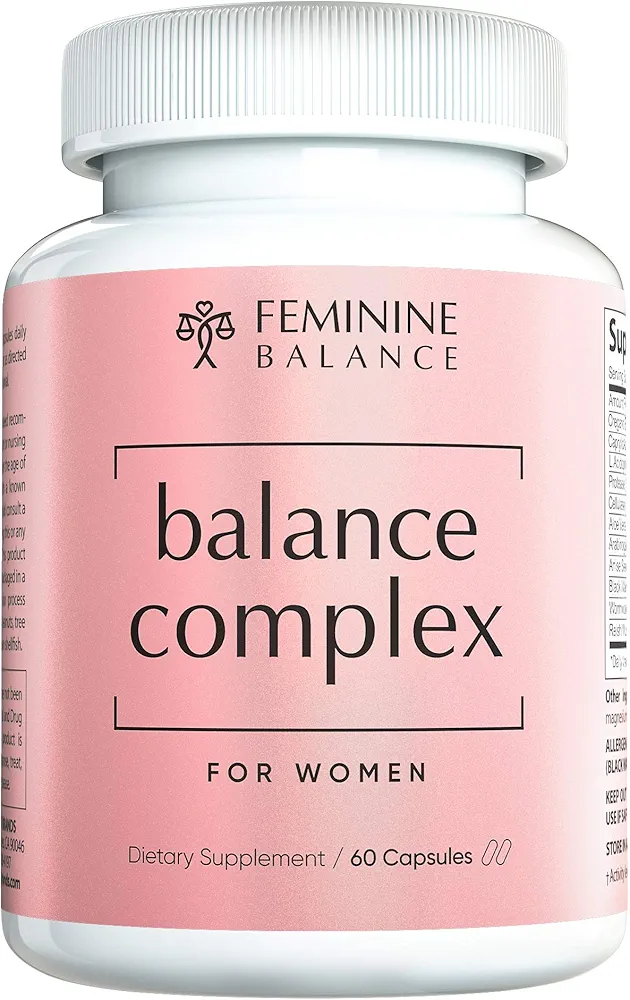 Balance Complex 17-in-1 Vaginal Health 100 Billion Probiotics for Women pH Balance with Cranberry & D-Mannose | Promote Urinary Tract Health for Vaginal Odor & Vaginal Flora, 60 Capsules