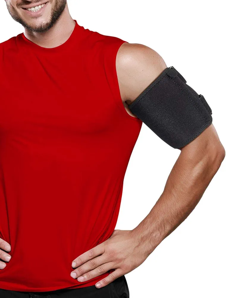 ARMSTRONG AMERICA Bicep Tendonitis Brace, Bicep Band & Upper Arm Compression Sleeve I Triceps & Biceps Muscle Support For Upper Arm Tendonitis Pain Relief Or Bicep Strains (XL 16" to 20")