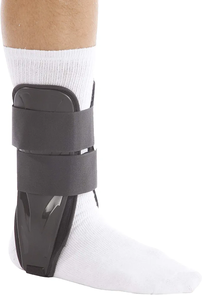 United Ortho US8813F Foam Stirrup Ankle Brace, Large, Black