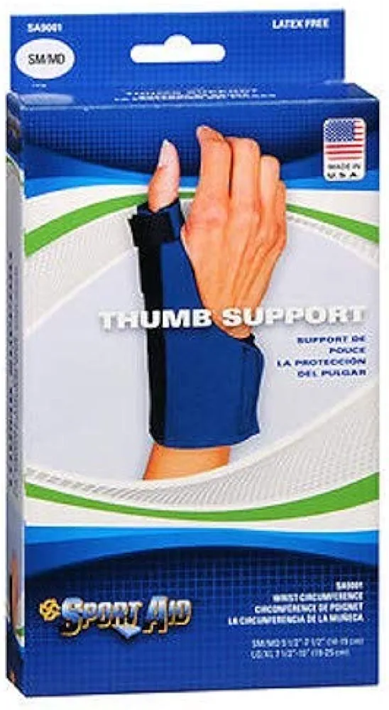 Thumb Neoprene, Blue Small Medium 1 each by Sport Aid (Pack of 2)