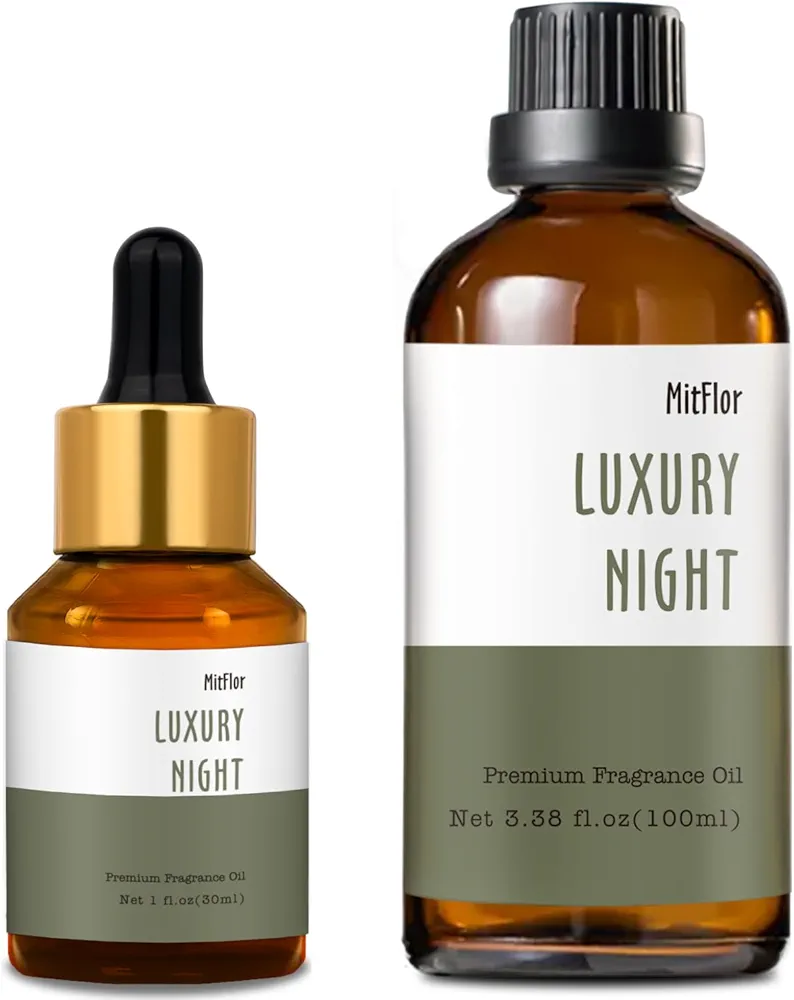 Luxury Night Fragrance Oil - 30ml&100ml, MitFlor Single Scented Oil, Soap & Candle Making Scents, Large Size Aromatherapy Oil, Rich & Warm Scent for Home Fragrance