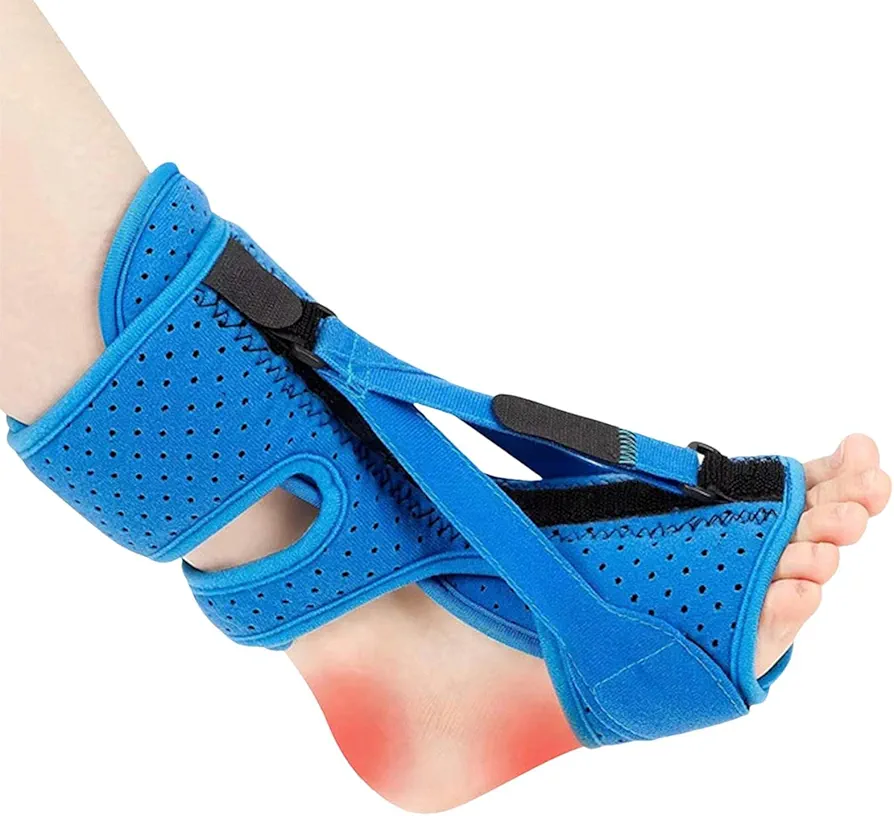 Plantar Night Splint, Plantar Relief Brace, Upgrade 3 Adjustable Straps Plantar Relief Night Splint, Heel Pa-in Foot Drop Orthosis Ankle Anti-Twist Fixed Brace