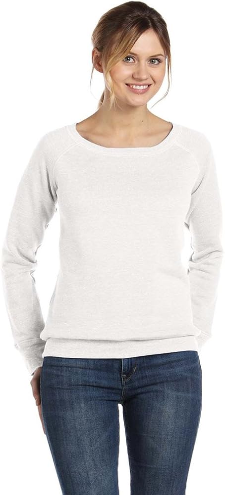 Bella Canvas Ladies Fleece Wide Neck Sweatshirt