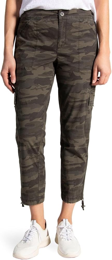 Sanctuary Social Standard Ladies Scout Poplin Cargo Pant (X-Small, Mother Nature Camo)