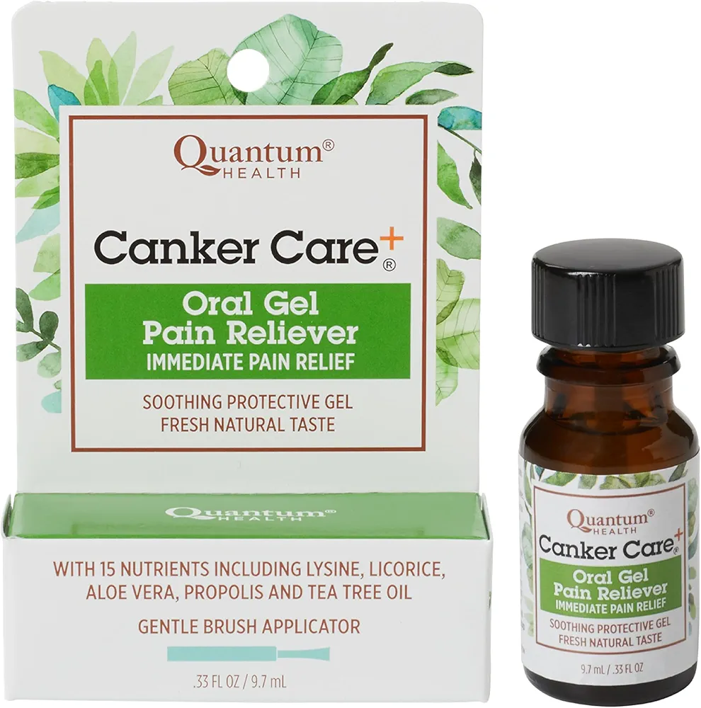 Quantum Health, Canker Care + Liquid Gel, .33 Ounces (Pack of 3)