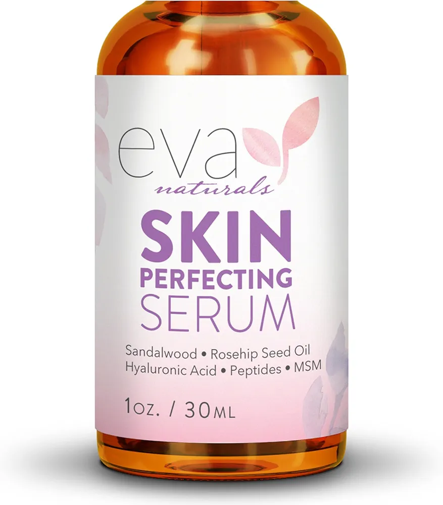 Eva Naturals Skin Perfecting Serum with Peptides, Vitamin C - 1 oz