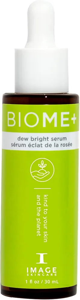 IMAGE Skincare BIOME+ Dew Bright Serum, Microbiome Friendly Facial Serum, Boosts Luminosity and Enhances Elasticity, 1 Fl Oz