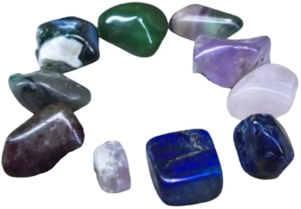 Healing Atlas Lungs Healing Crystals Kit - Green Aventurine, Fluorite, Amethyst, and More - Crystals and Stones - Crystals and Healing Stones - Lung Detox for Smokers.