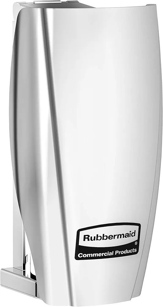 Rubbermaid Commercial Products 1793548 TCell Automated Odor-Controlling Aerosol Air Care System, Fanless, Chrome, 5.9" x 2.9"