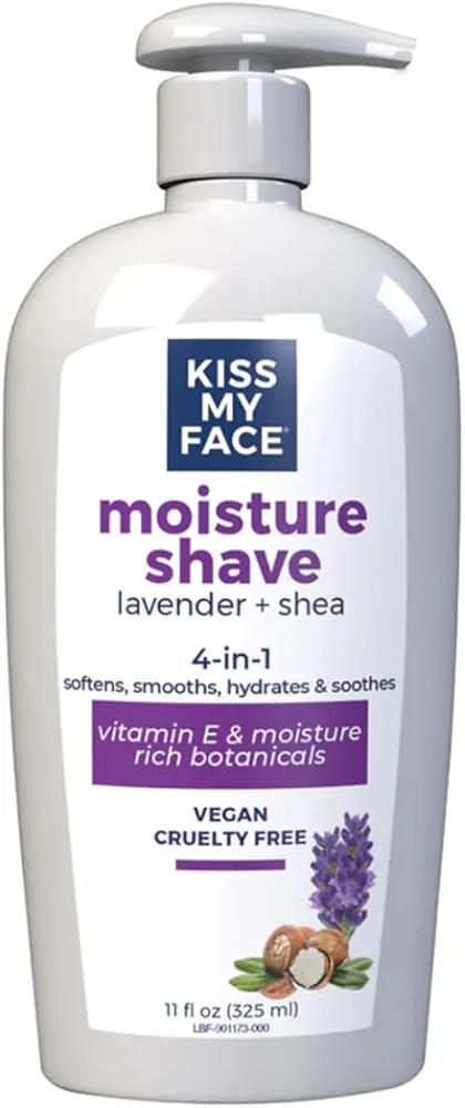 Kiss My Face Moisturising Shave Gel (Lavender & Shea) (11oz) 326ml