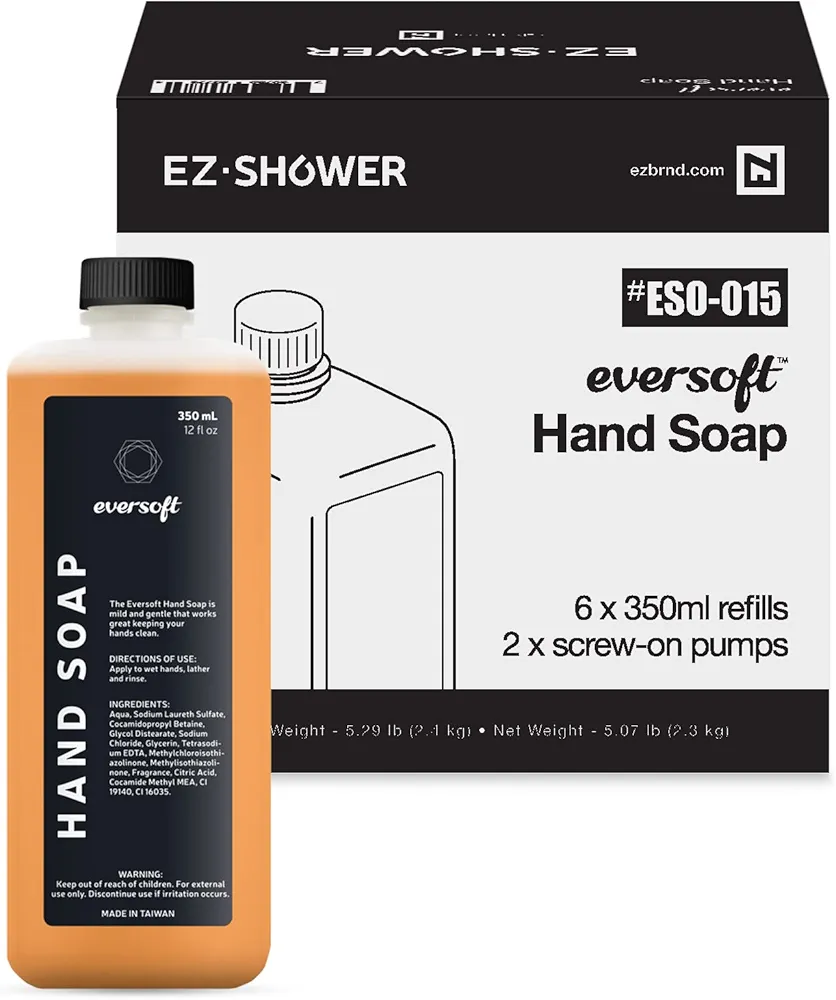 EZbrnd Eversoft Hand Soap Refill Cartridge, 350ml (12 oz) x 6 pk