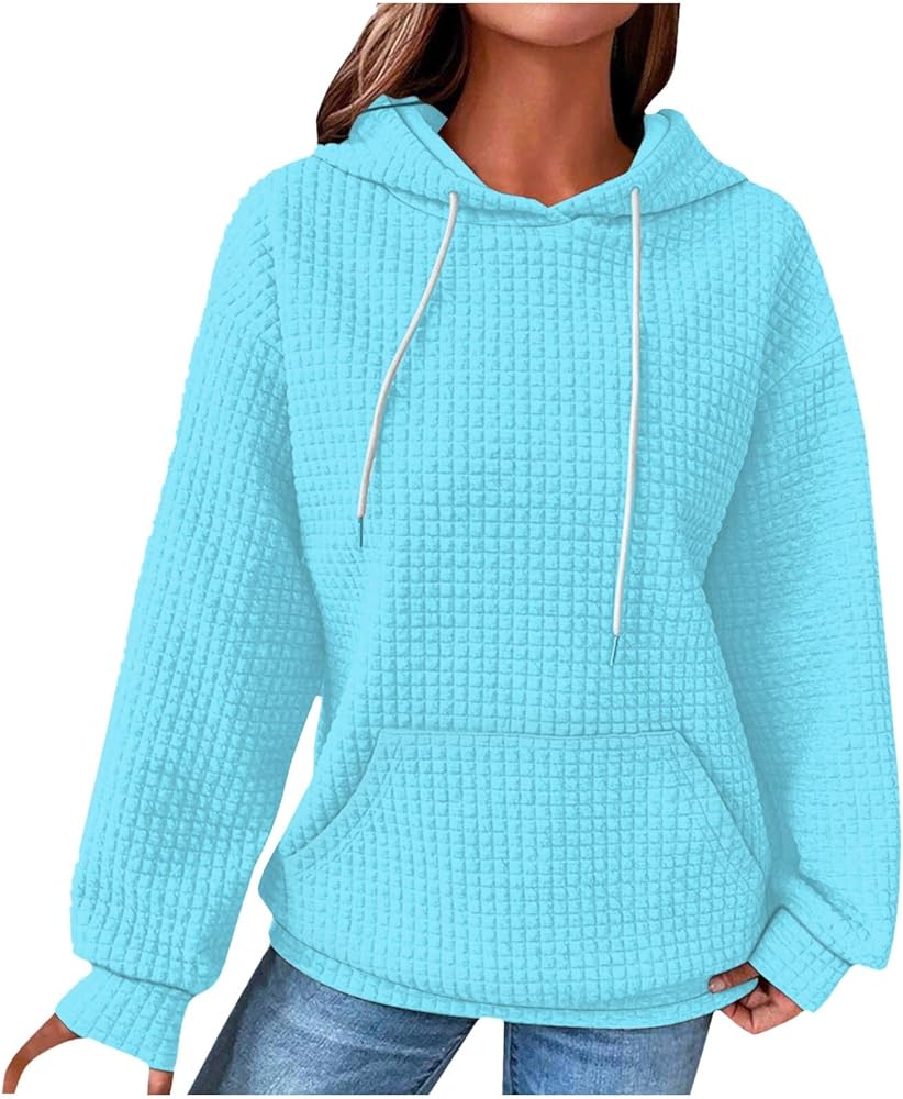 Women'S Fashion Hoodies Fall, Women's Long Sleeve Casual Solid Hoodie Sweatshirts For Women Pullover With Pockets