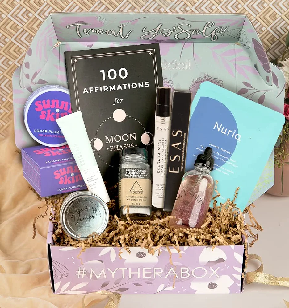 Moondust Box with 8 Wellness and Self Care Products for all Moon Phases - A Stellar Gift Box Women Love that Makes the Perfect Self Care Kit