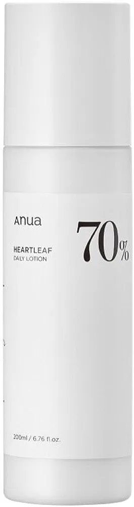 Anua Heartleaf Daily Lotion, Face Moisturizer with Hyaluronic Acid for Sensitive Skin, Lightweight, Korean Skin Care (200ml, 6.76 fl.oz.)