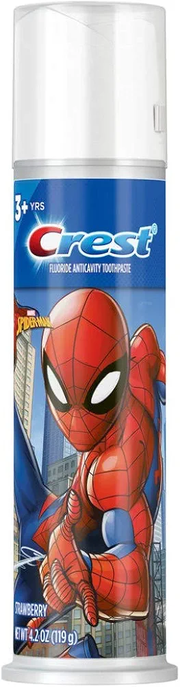 Crest Toothpaste 4.2 Ounce Baby Spiderman Pump (Strawberry) (Pack of 6)