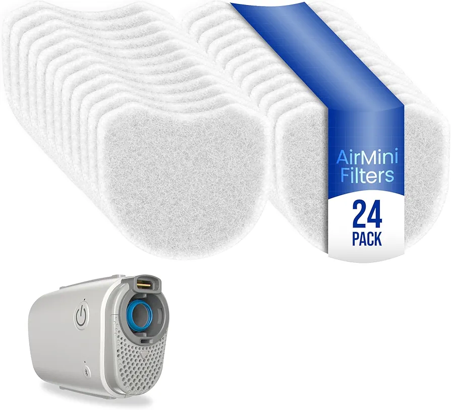 AirMini Filter Pack - 24 High-Efficiency Hypoallergenic Air Filters, Compatible with AirMini Machine, Bulk Value, Disposable, Easy-to-Use Replacement, Optimal Airflow