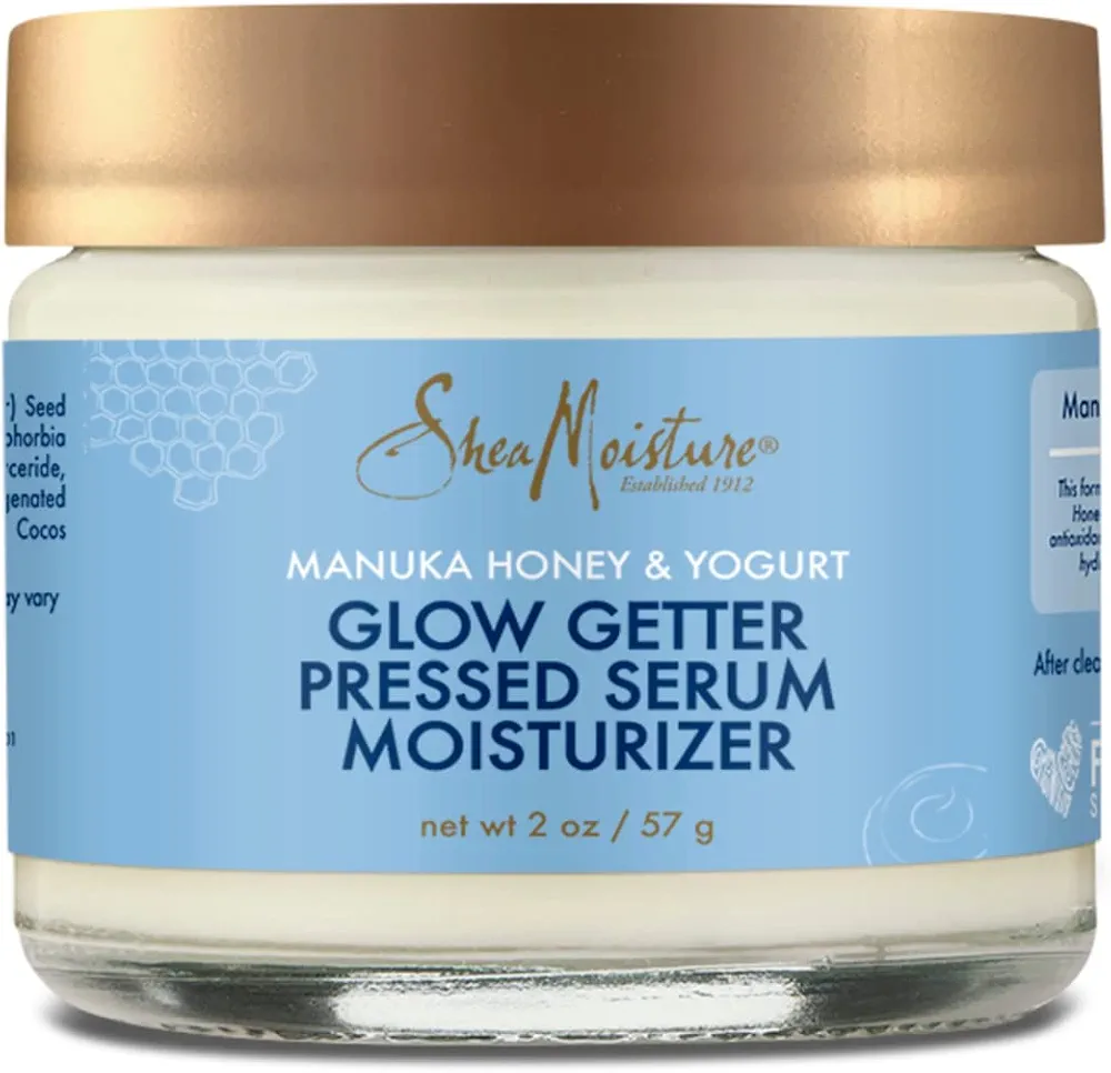 Shea Moisture Manuka Honey & Yogurt Healthy Glow Pressed Face Serum for Women, Vitamin C Serum for Face, Shea Moisture Face Moisturizer, 2 Oz