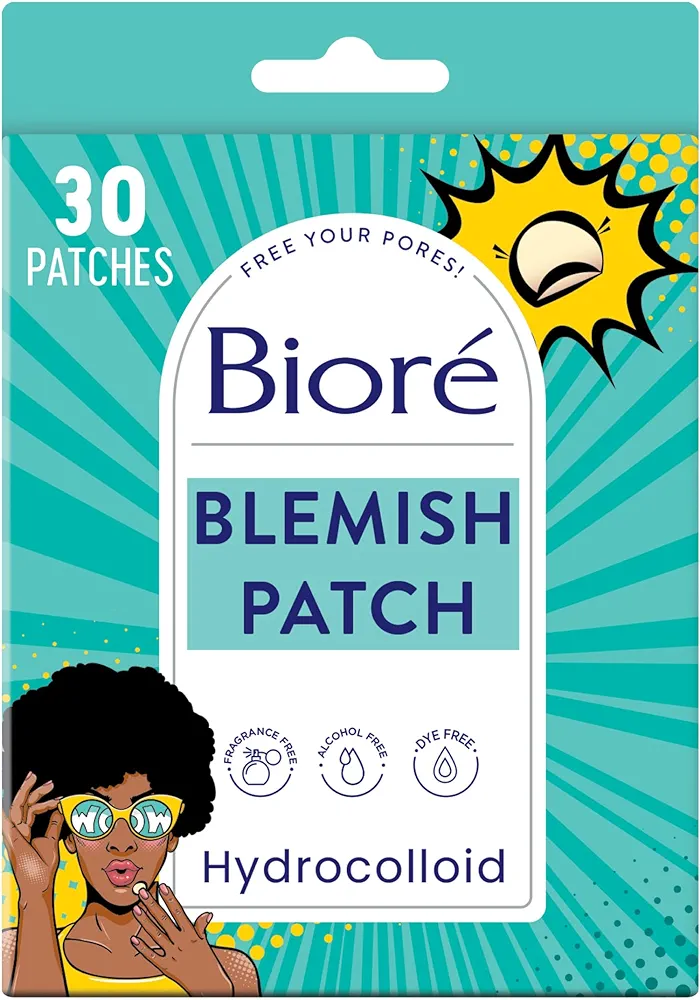 Bioré Pimple Patches, Cover & Conquer Blemish Patch, Medical Grade Ultra-Thin Hydrocolloid for Covering Zits and Blemishes, HSA/FSA Approved, 30 count