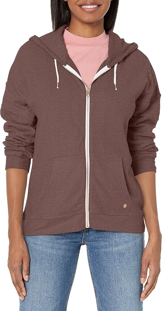 Volcom Women's Regular Lil Zip Up Hooded Fleece Sweatshirt