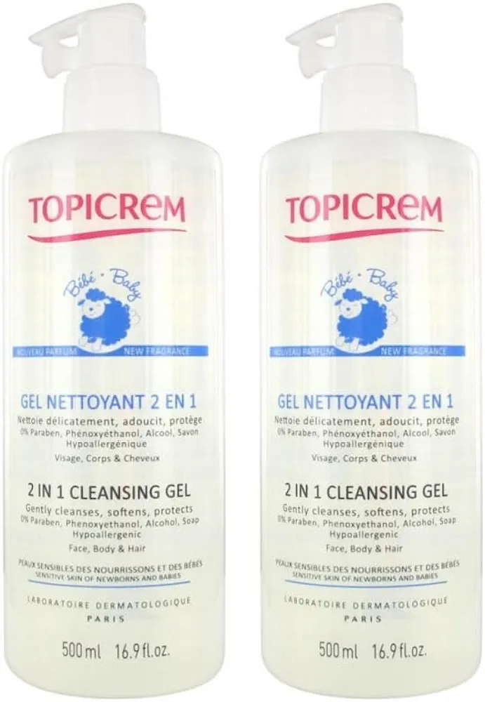 Topicrem UH - Baby 2in1 Cleansing Gel 2 x 500ml