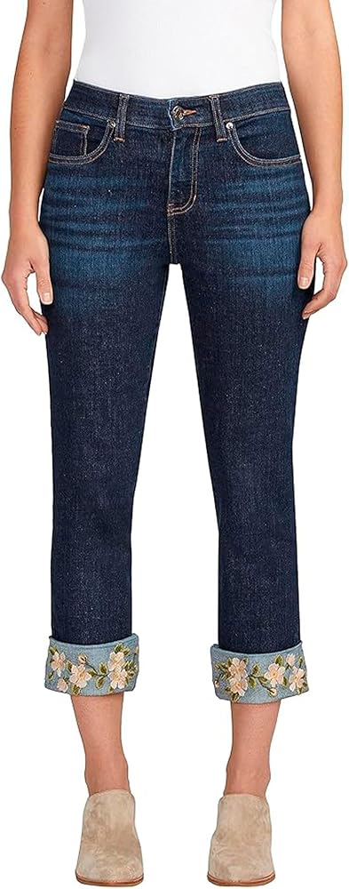 JAG Jeans Women's Carter Mid Rise Girlfriend Jeans