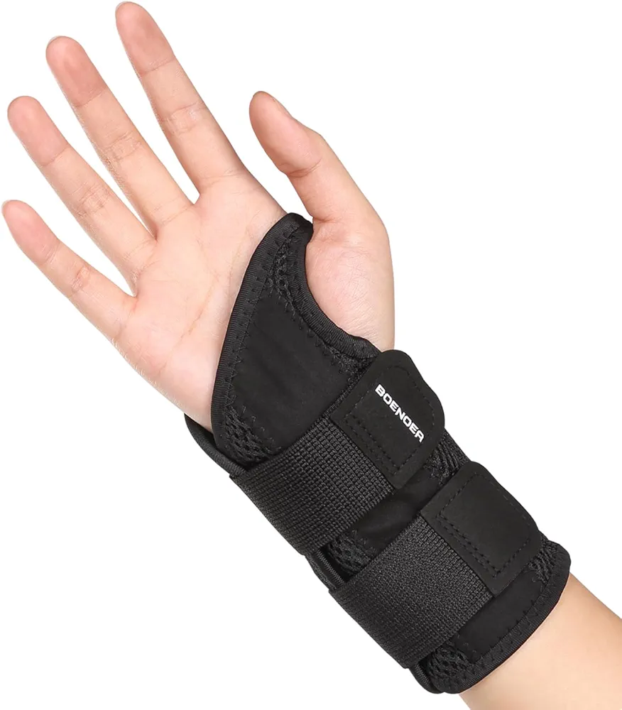 Wrist Brace for Carpal Tunnel, Wrist Brace Night Support, Adjustable Wrist Splint Right Left Hand, Wrist Support for Women and Men, for Relief Pain of Arthritis, Tendonitis, Sprains (S/M)