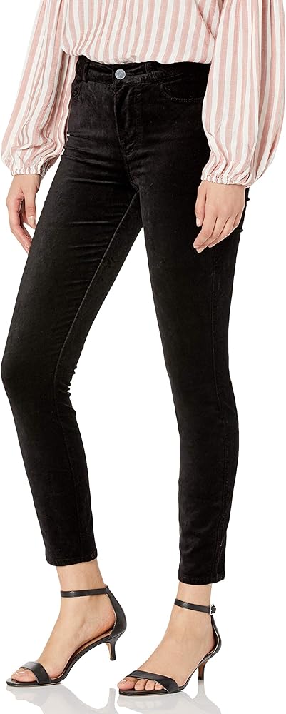 PAIGE Women's Hoxton High Rise Ultra Skinny Ankle Lustrous Velvet Pant