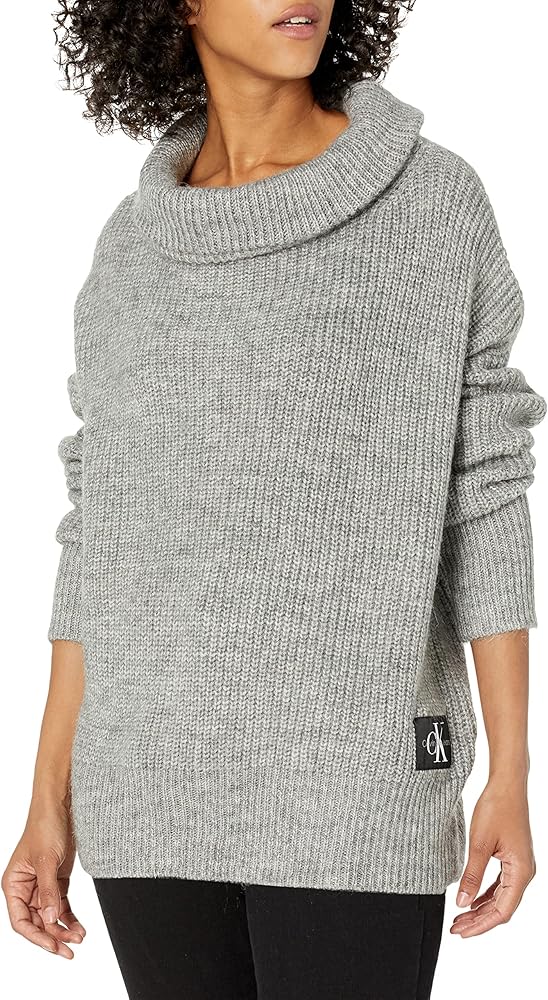 Calvin Klein Women's Long Cowl Neck Sweater