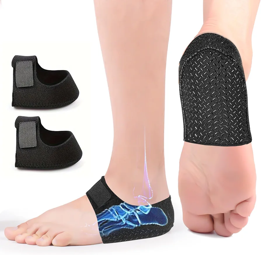 Plantar Fasciitis Gel Heel Cups, Anti-Slip Heel Pads, Adjustable Heel Protectors for Heel Pain Relief, Heel Spur, Cracked Heels for Men & Women, L/XL