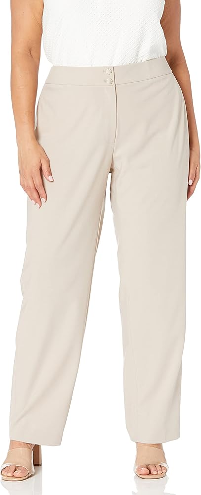 Calvin Klein womens Plus Size Classic Fit Lux Pant