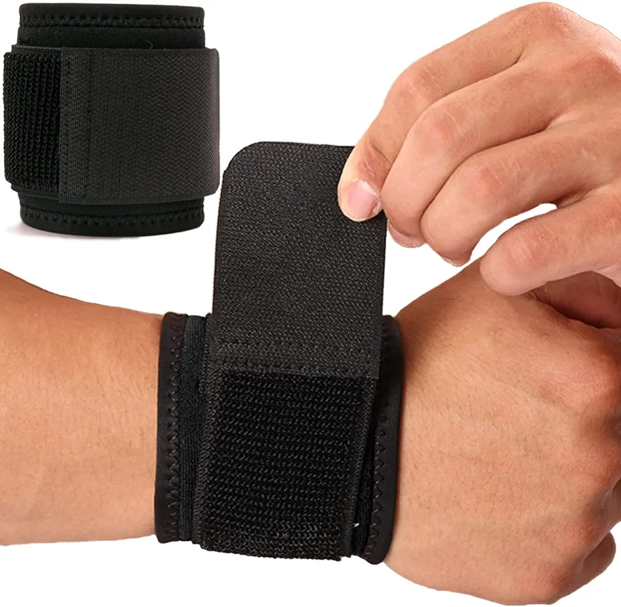 Wrist Brace, 2 PACK Wrist Wraps for Carpal Tunnel for women and men. Wrist Straps for Weightlifting, Working Out and Pain Relief. Flexible, Highly Elastic, Adjustable, Comfortable and Multi-Functional