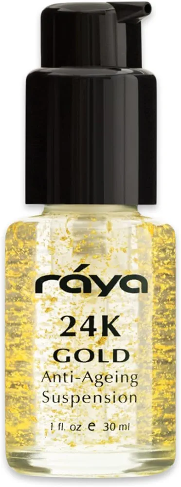 RAYA 24K Gold Anti-Aging Suspension (510) | Anti-Aging Facial Treatment Serum for All Skin Types | Made with Pure 24 Karat Gold | Softens and Helps Reduce Fine Lines and Wrinkles