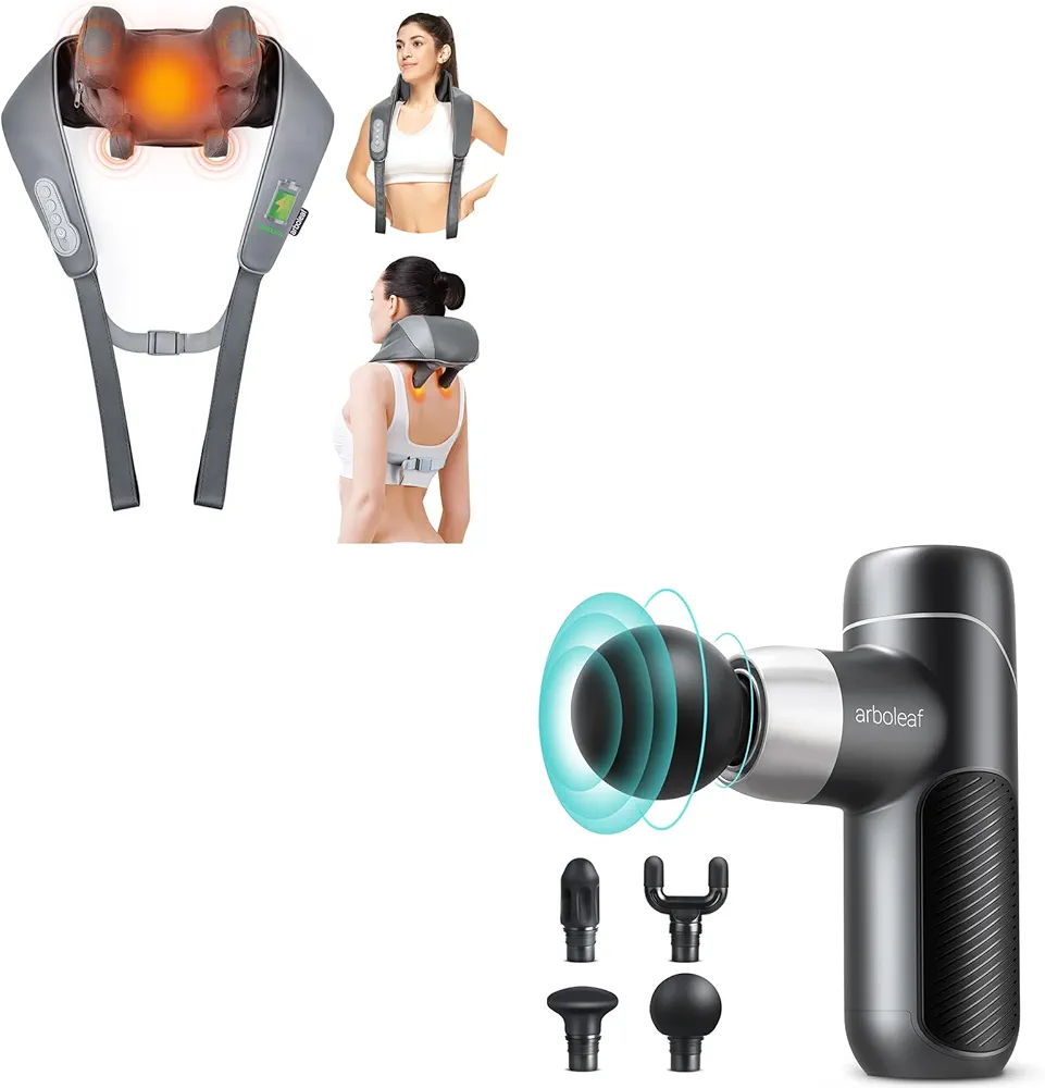 arboleaf Neck Massage and Massage Gun Bundle