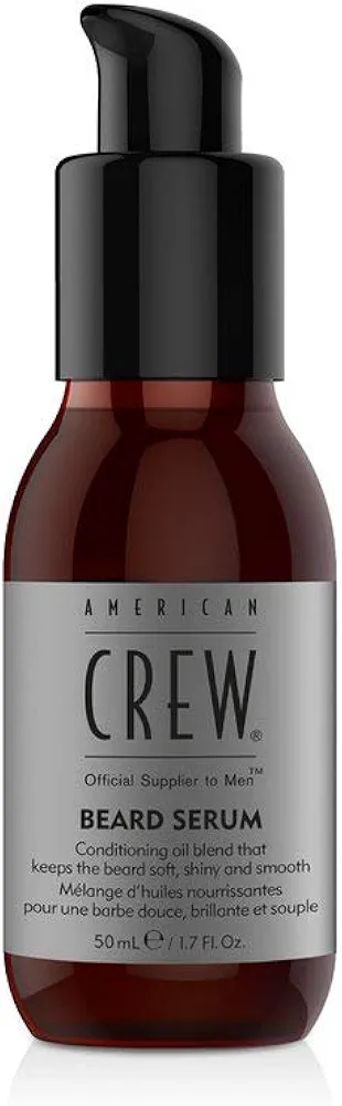 American Crew Beard Conditioner Serum, Conditioning Oil Blend for a Soft, Shiny & Smooth Beard, 1.7 Fl Oz